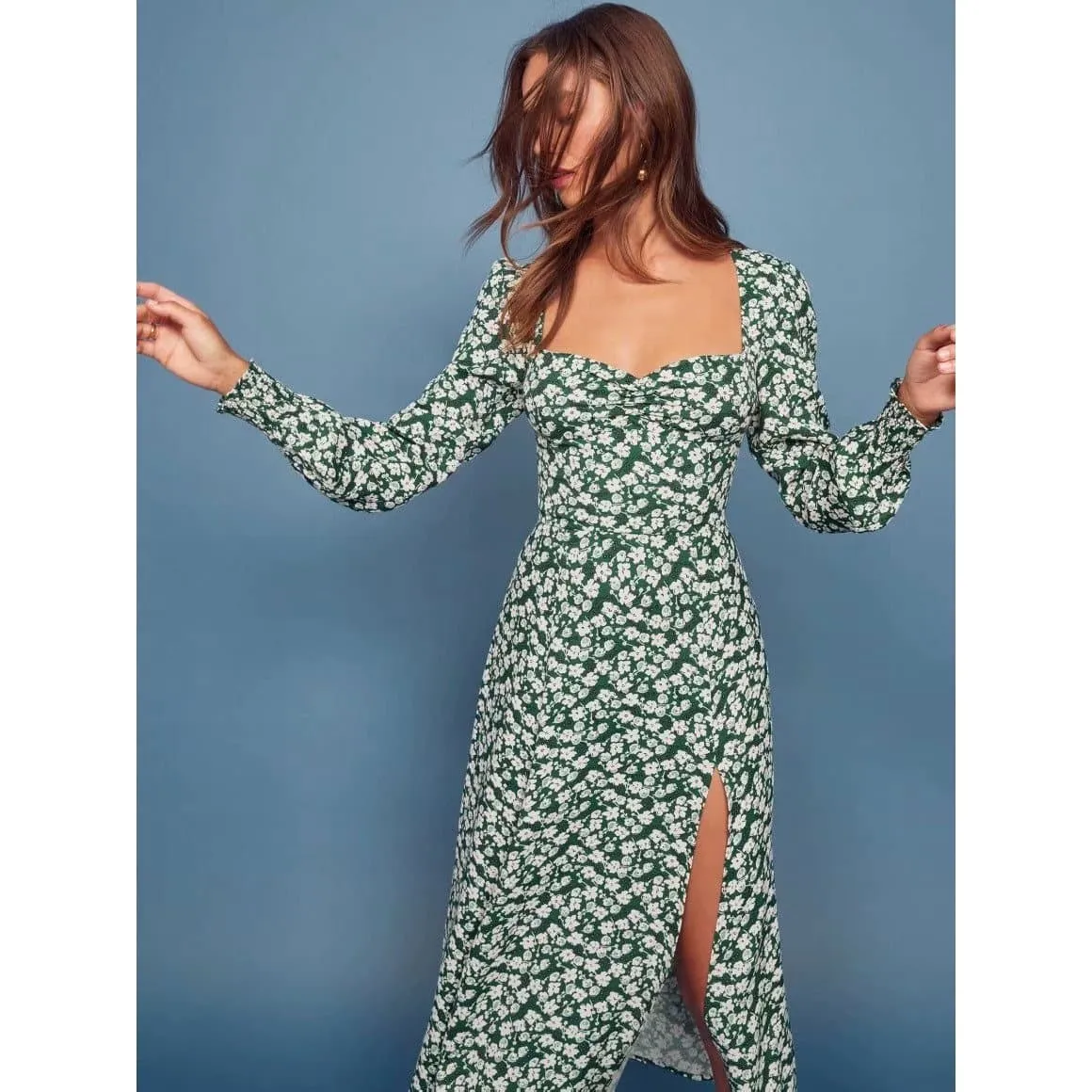 VINTAGE ELEGANT MIDI DRESS