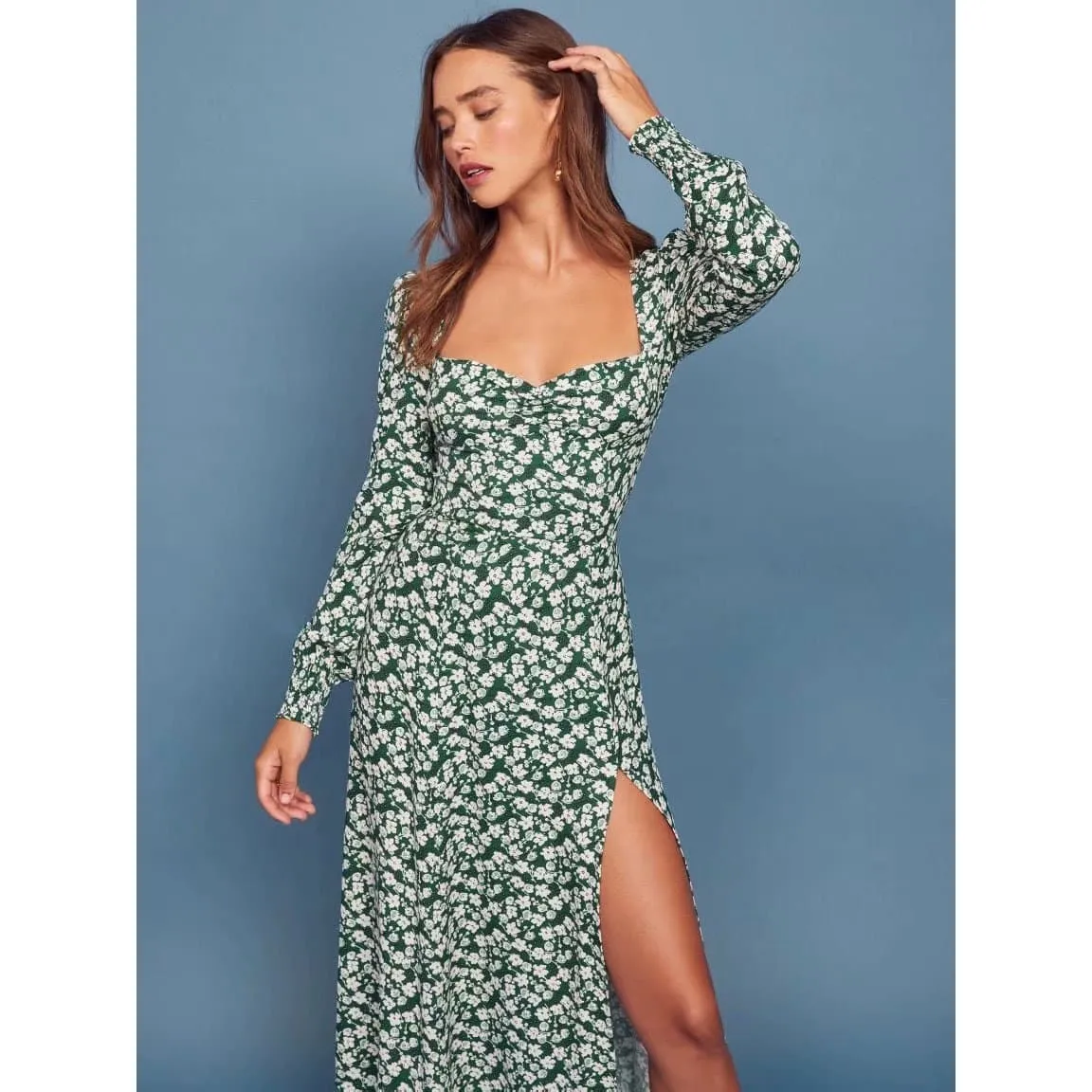 VINTAGE ELEGANT MIDI DRESS