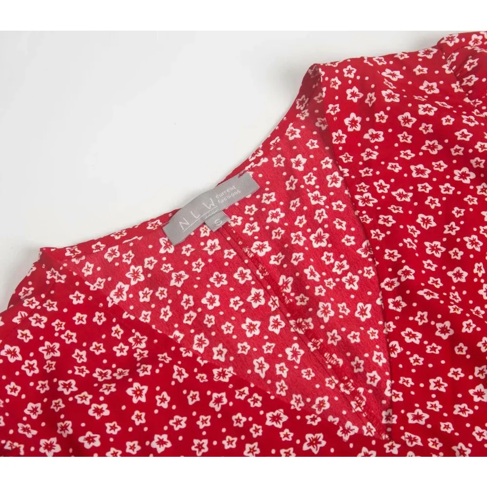 VINTAGE V-NECK MIDI DRESS