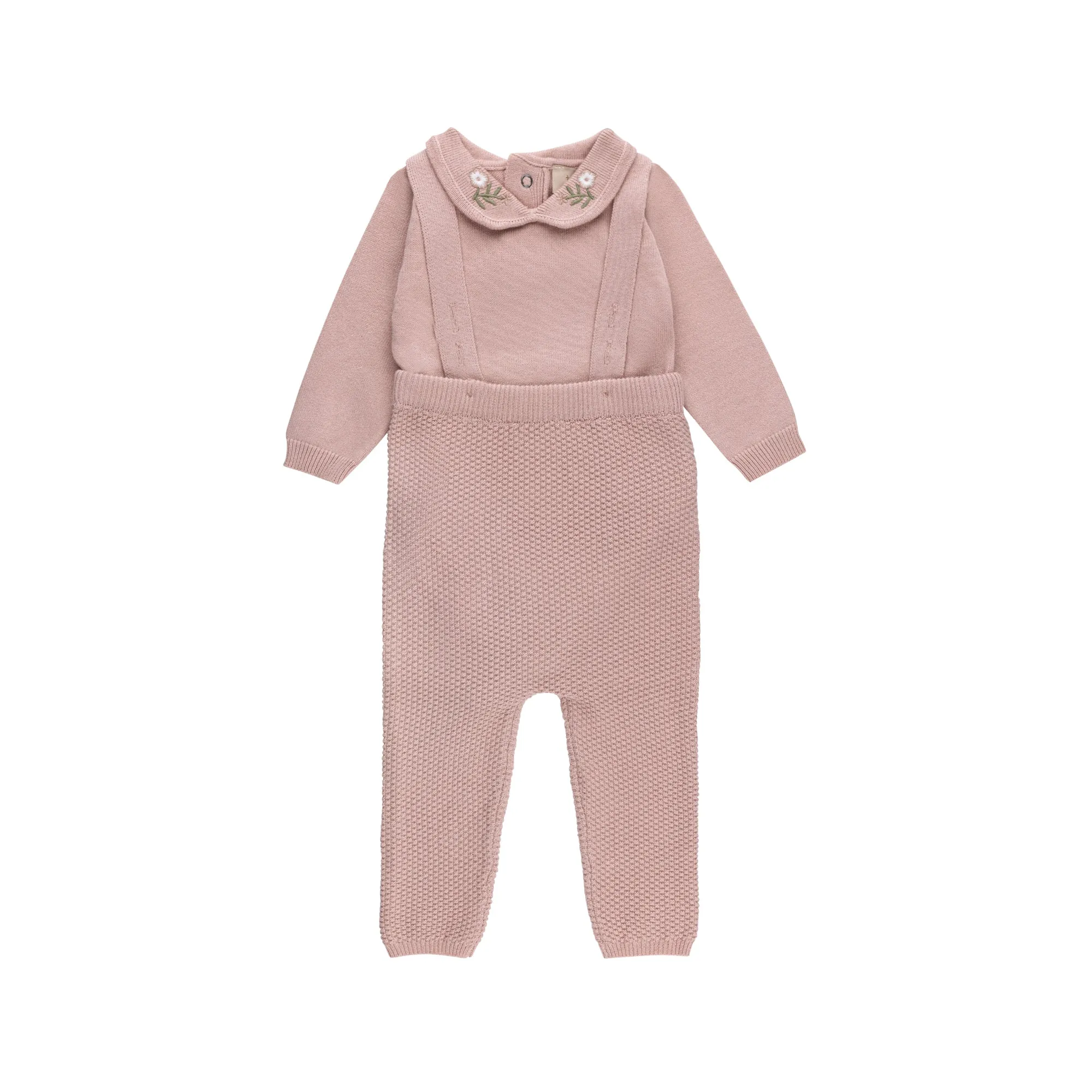 Waffle Knit Romper / Sweater