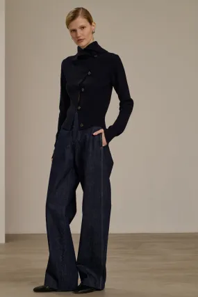 WIMY NAVY CARDIGAN