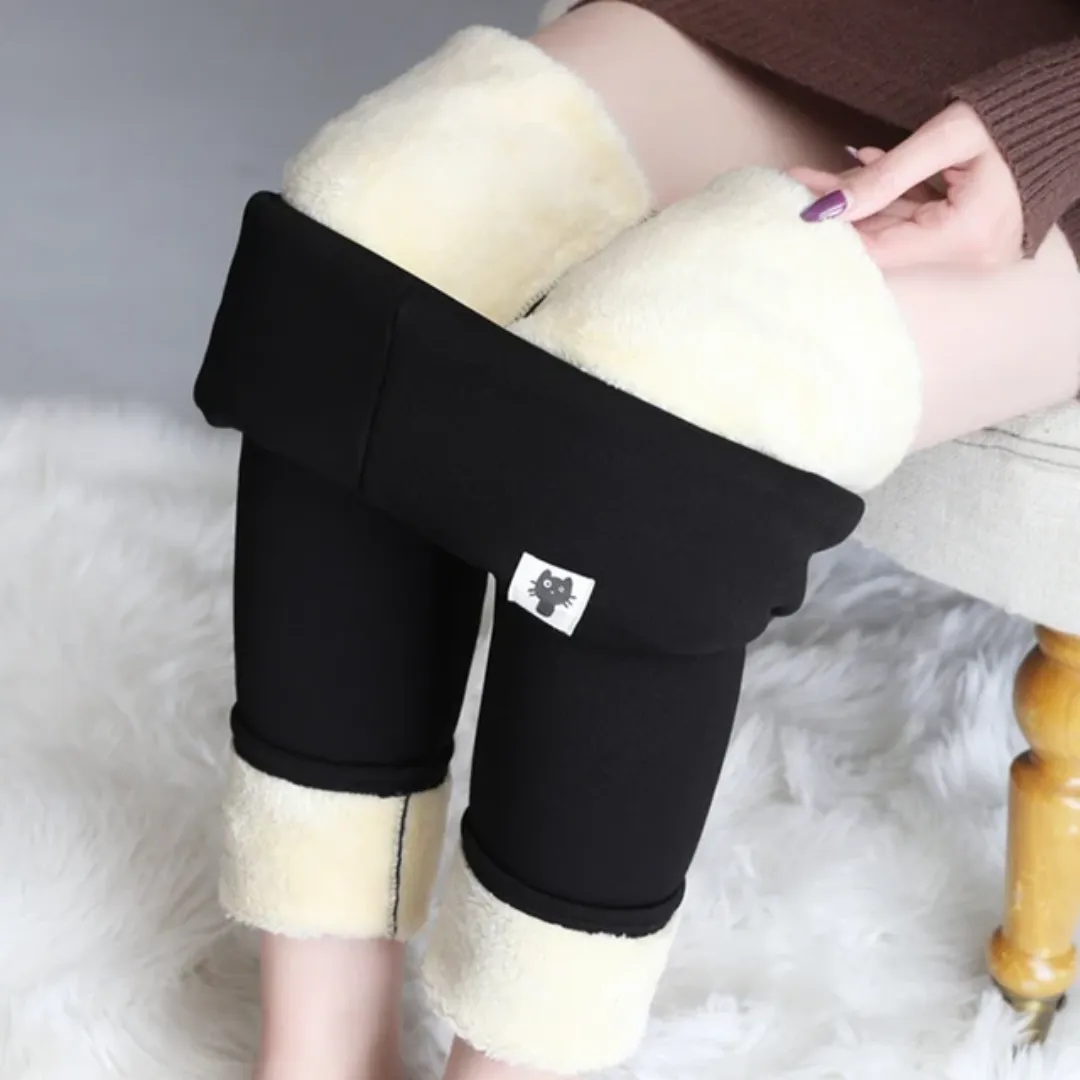 Winter Warmest Legging High Waist Stretchy Fleece Pants