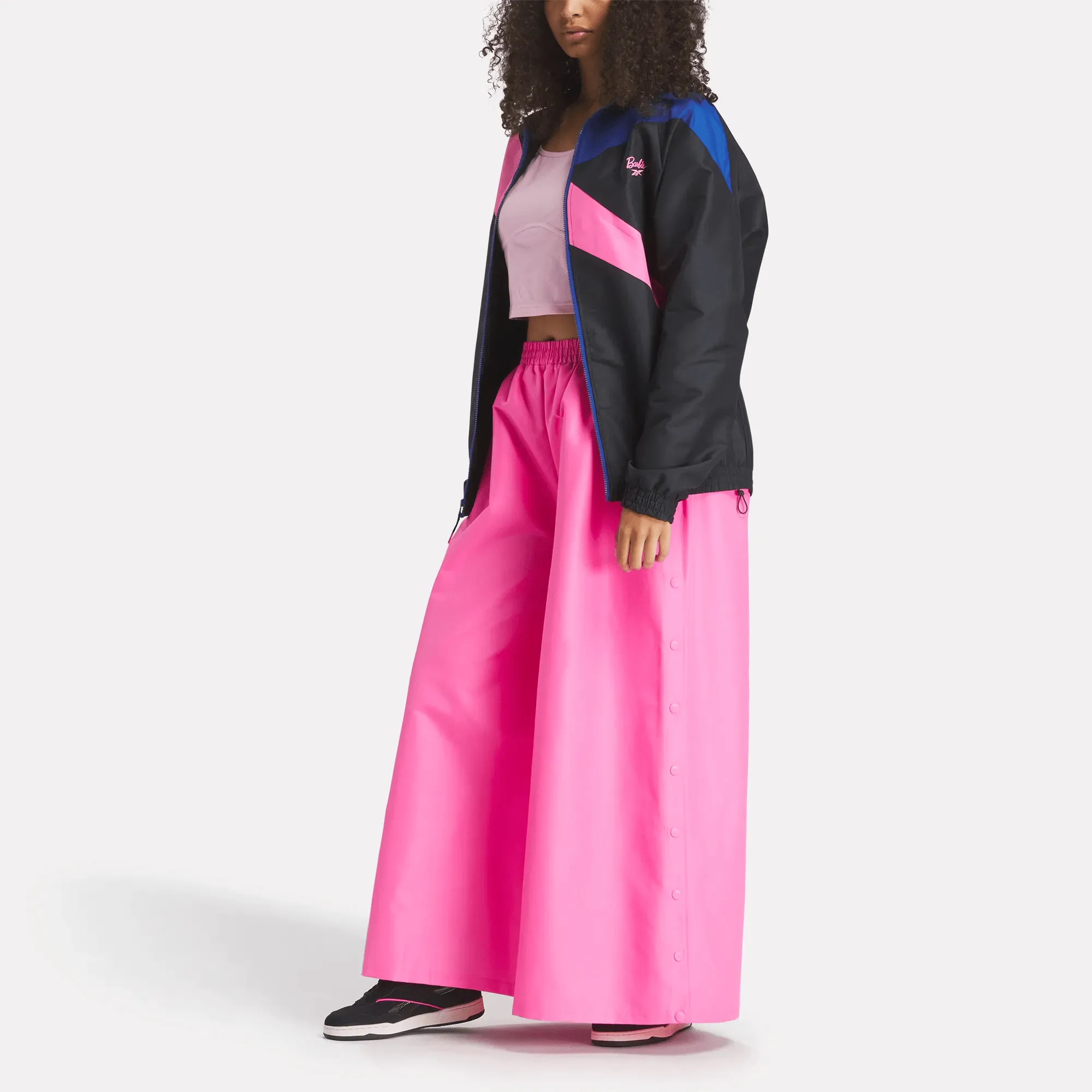 Women's Reebok x Barbie Wide Leg Track Pants (Plus Size)