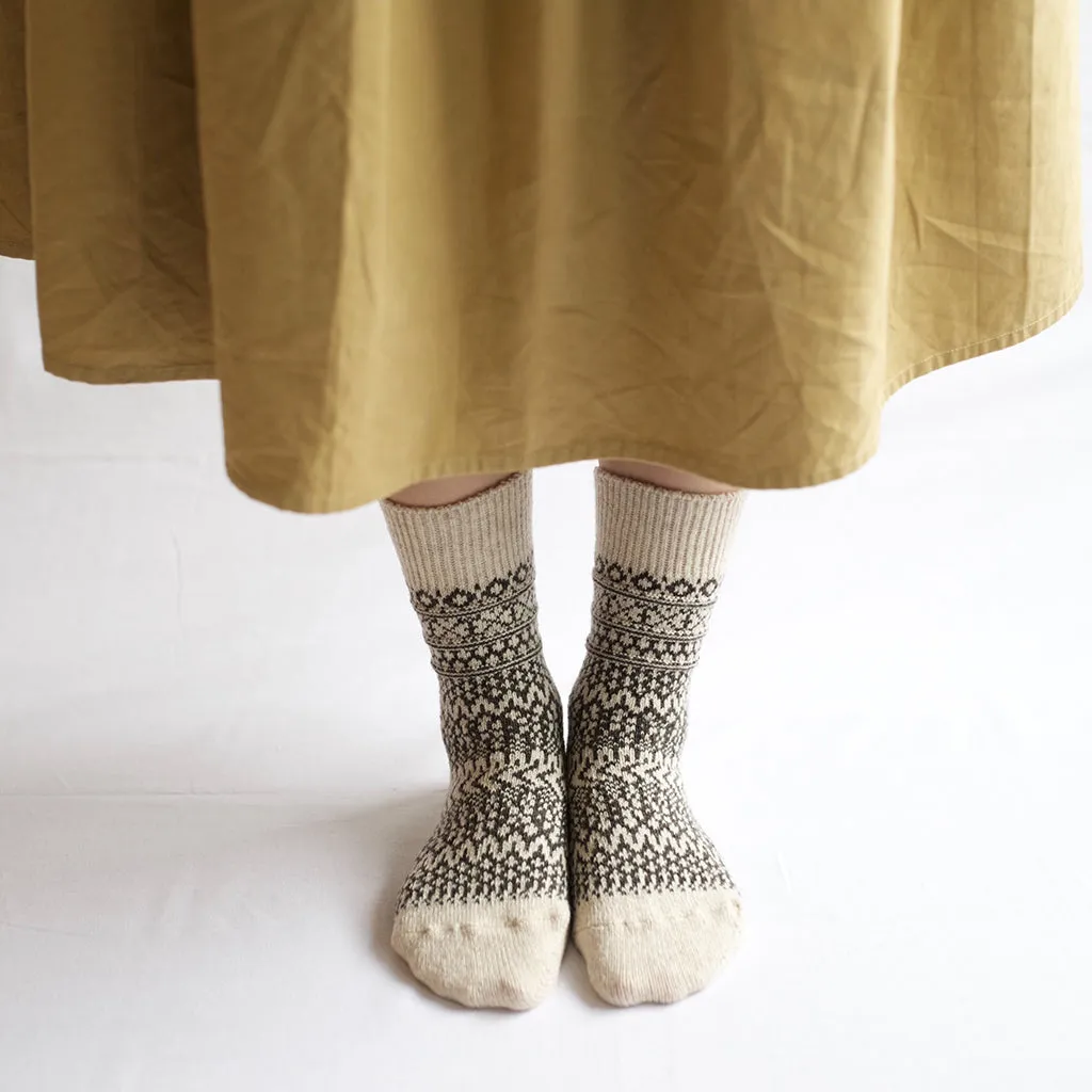 Wool Jacquard Socks