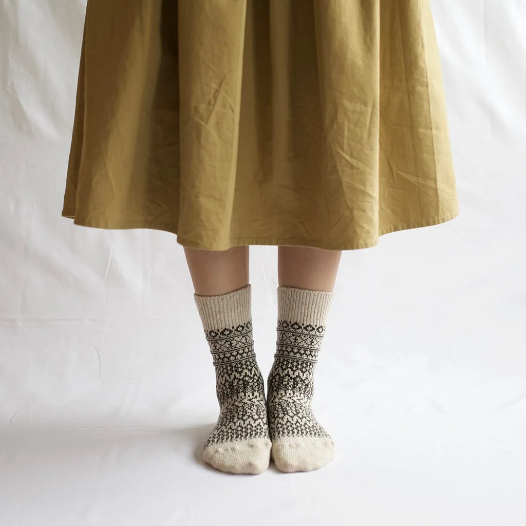 Wool Jacquard Socks