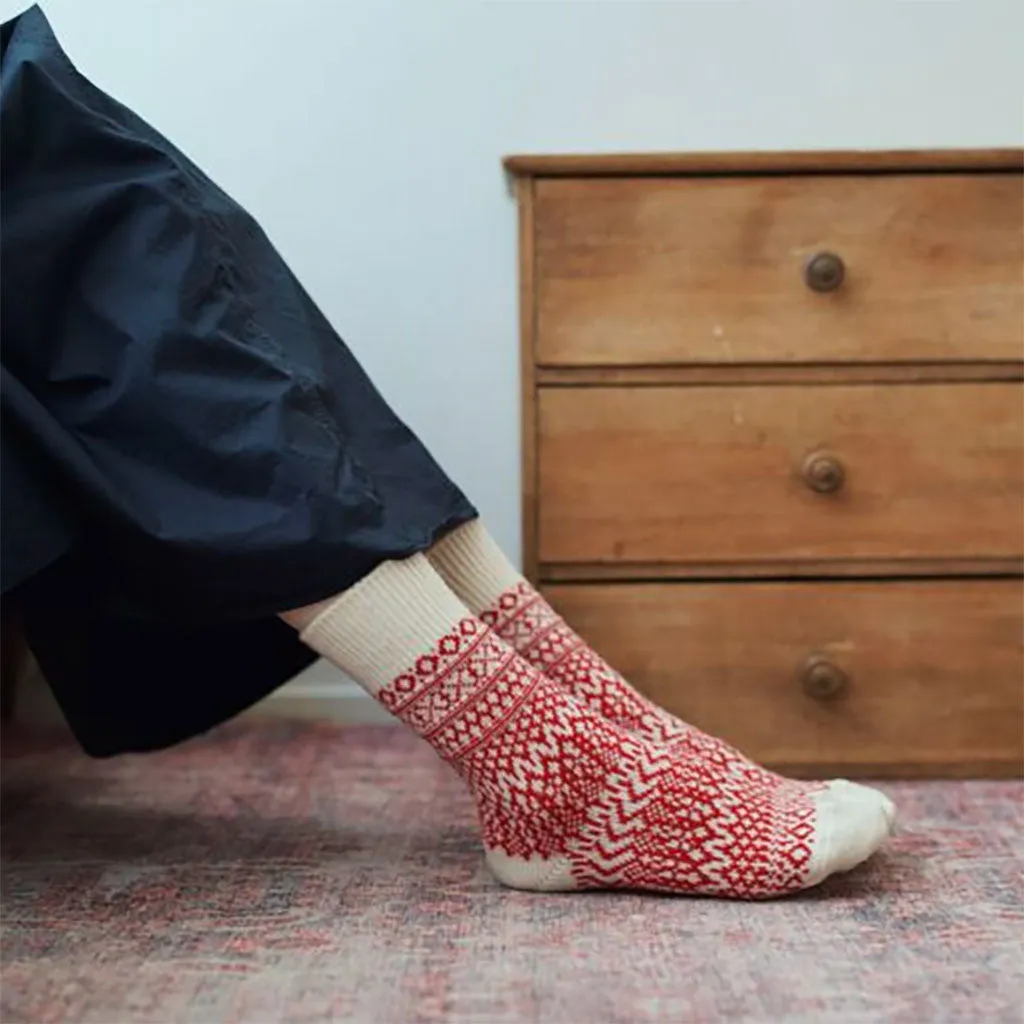 Wool Jacquard Socks