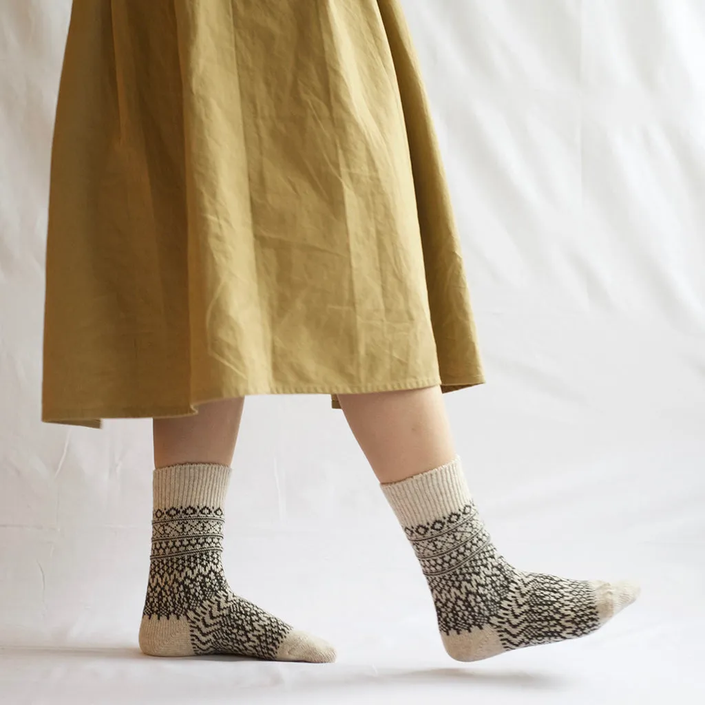 Wool Jacquard Socks