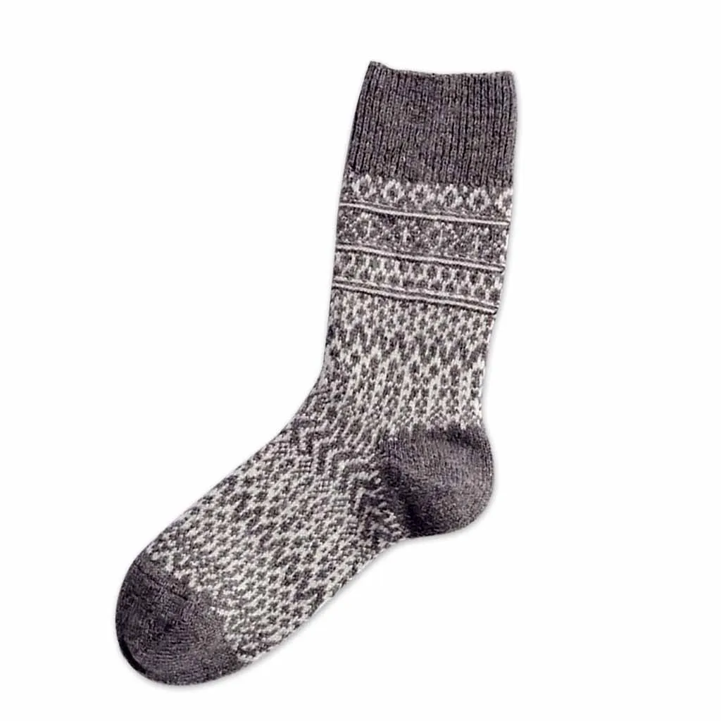 Wool Jacquard Socks