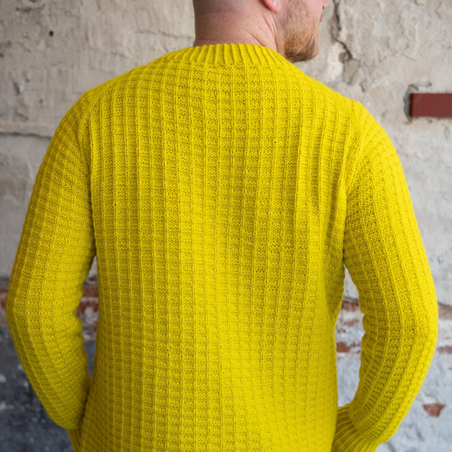 WOOLLY WAFFLE SWEATER - TIGER