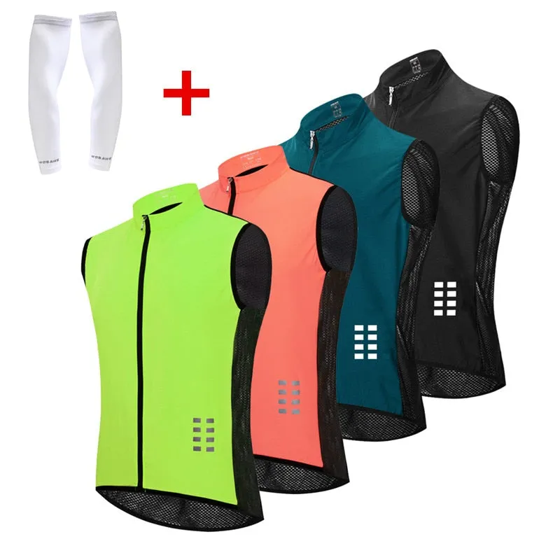 WOSAWE Sleeveless Cycling Vest Reflective Vest