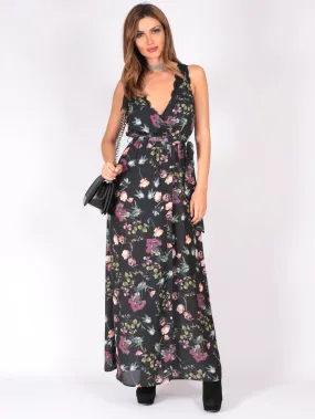 WV062SS Floral Ruffle Maxi Dress (Pack)