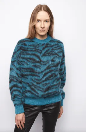 Zadig & Voltaire Rita Tiger Sweater in Bleu